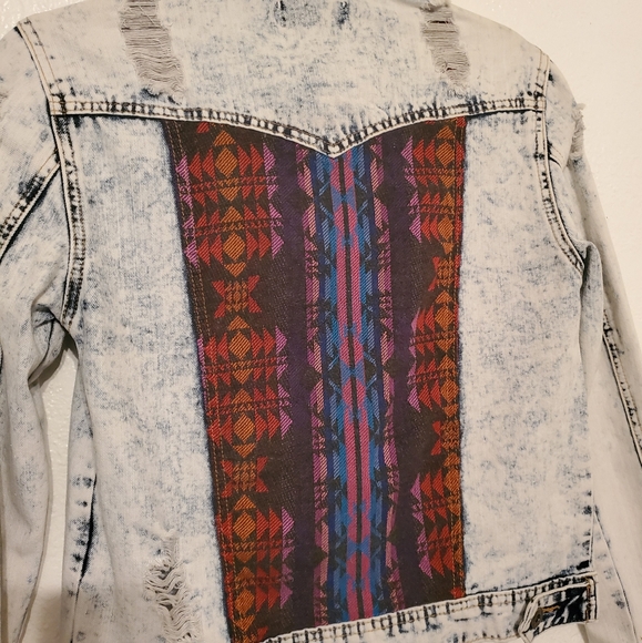 Chiqle Denim architect tribal Jean jacket - Picture 4 of 7